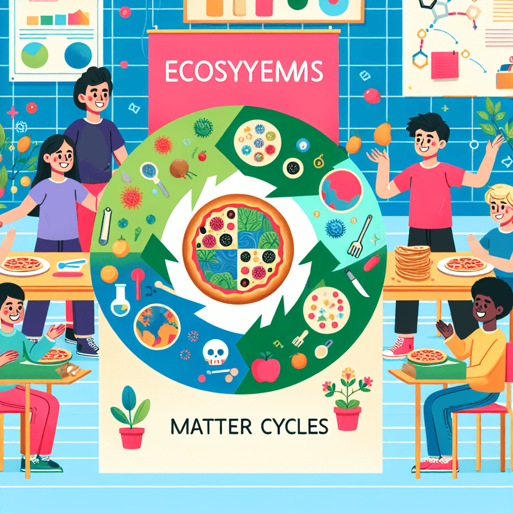 Pizza for Charity: Ecosystems and Matter Cycles