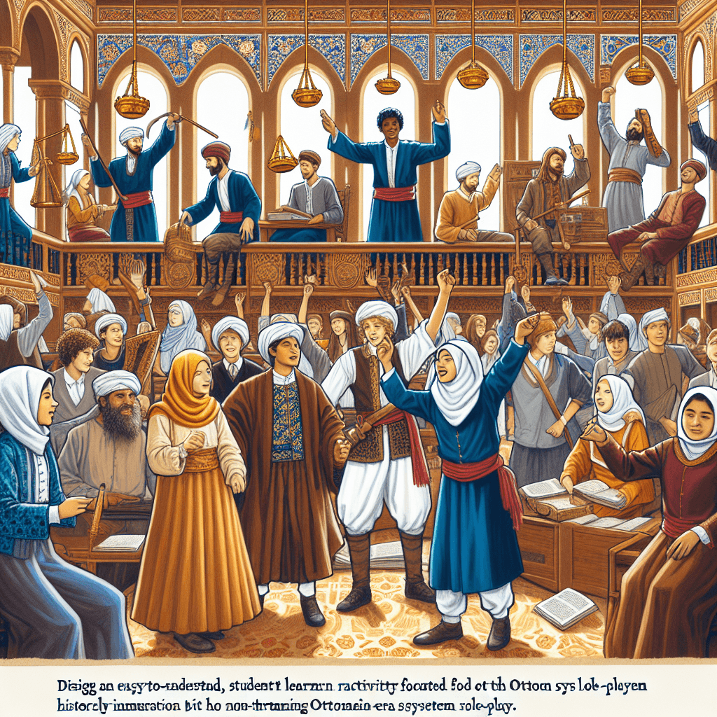 Ottoman Legal System Role-Play: Historical Justice Explored
