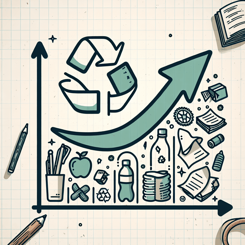 Recycling Trends Through Exponential Functions