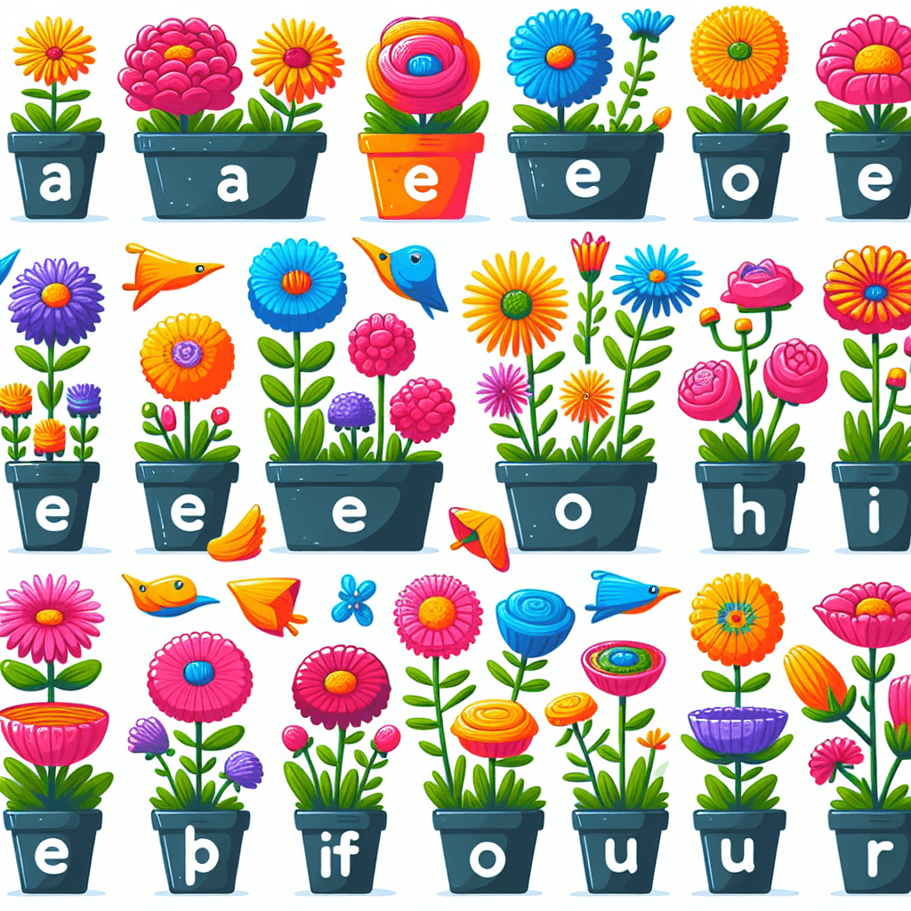 Vowel Gardening: Learning Vowel Differences with Flowers