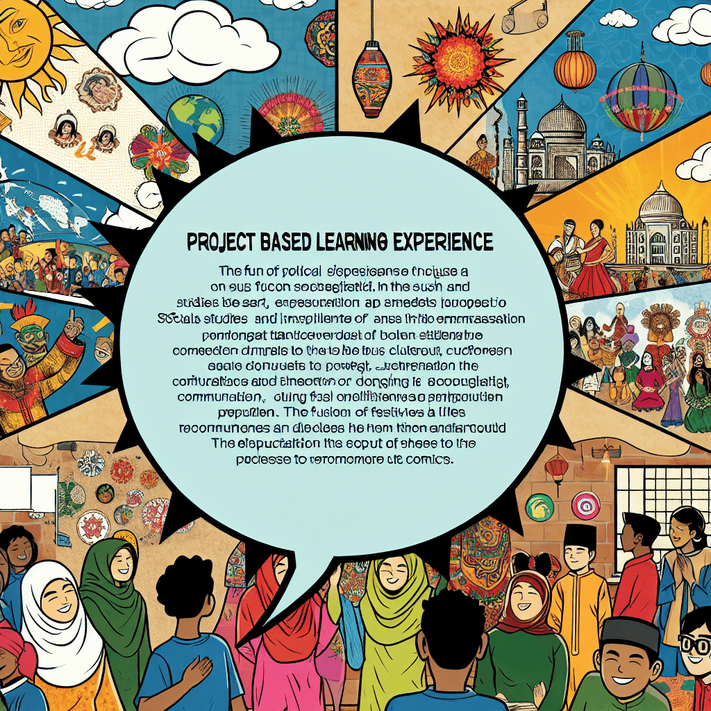 Cultural Festivity Comics: Art & Social Studies Fusion