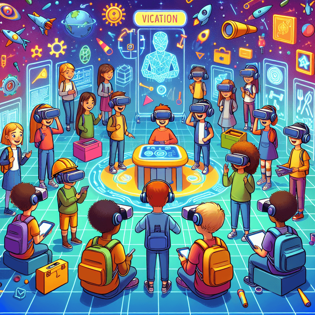 Futuristic VR Job Fair Creation