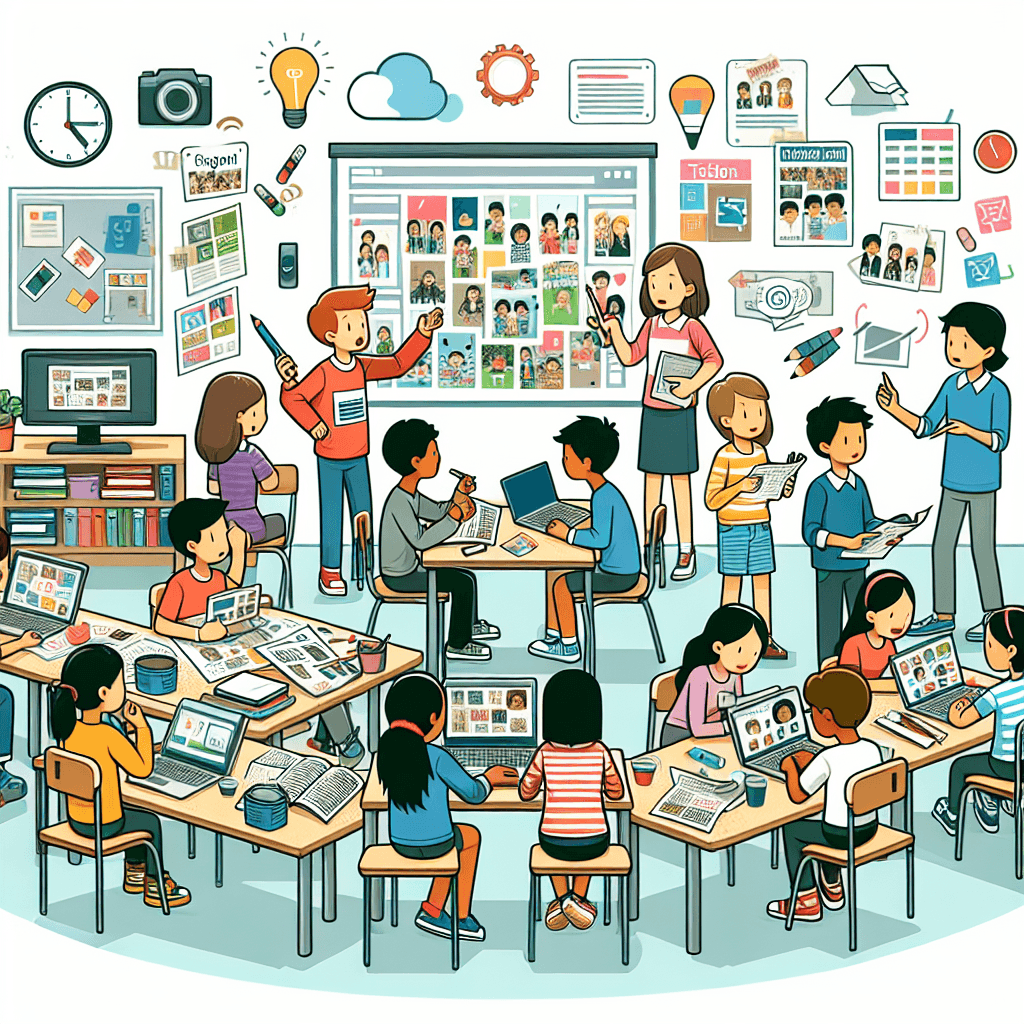 6th Grade School Magazine Creation