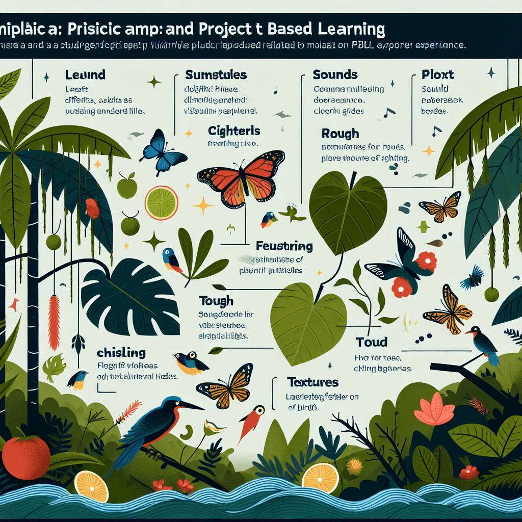 Rainforest Explorer Sensory Details Infographic
