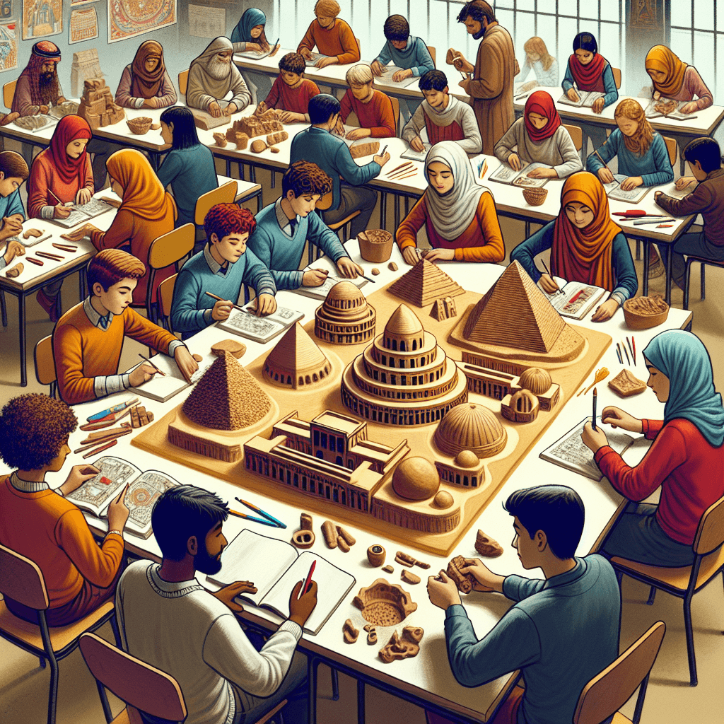 Exploring Archaeological Wonders with Writing and Modeling