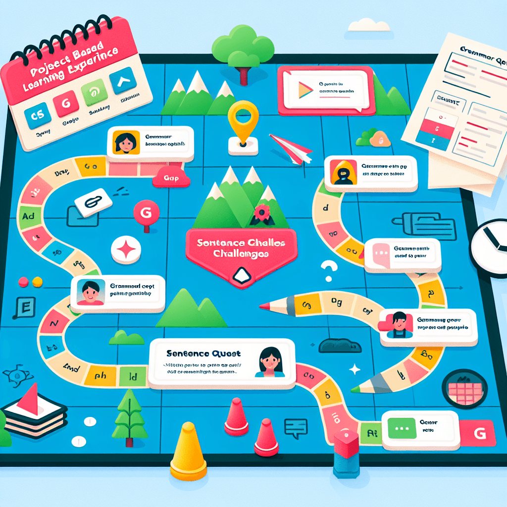 Grammar Quest Board Game Design: Sentence Challenges