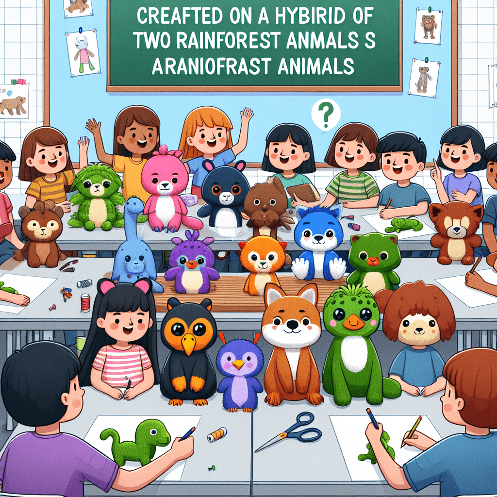 Rainforest Animal Creation: Hybrid Plushie and Storytelling