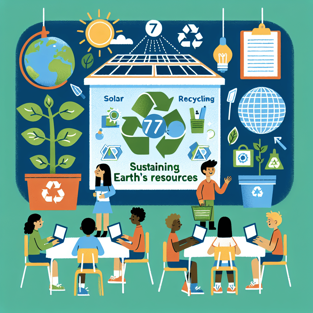 Sustaining Earth's Resources: A 7th Grade Exploration