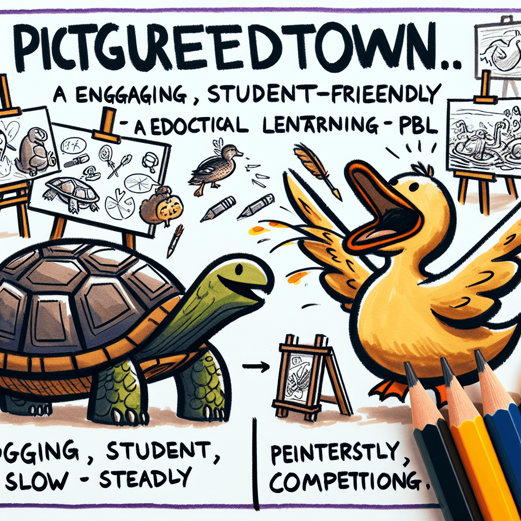 Turtle vs Duck: Pictorial Storytelling Showdown