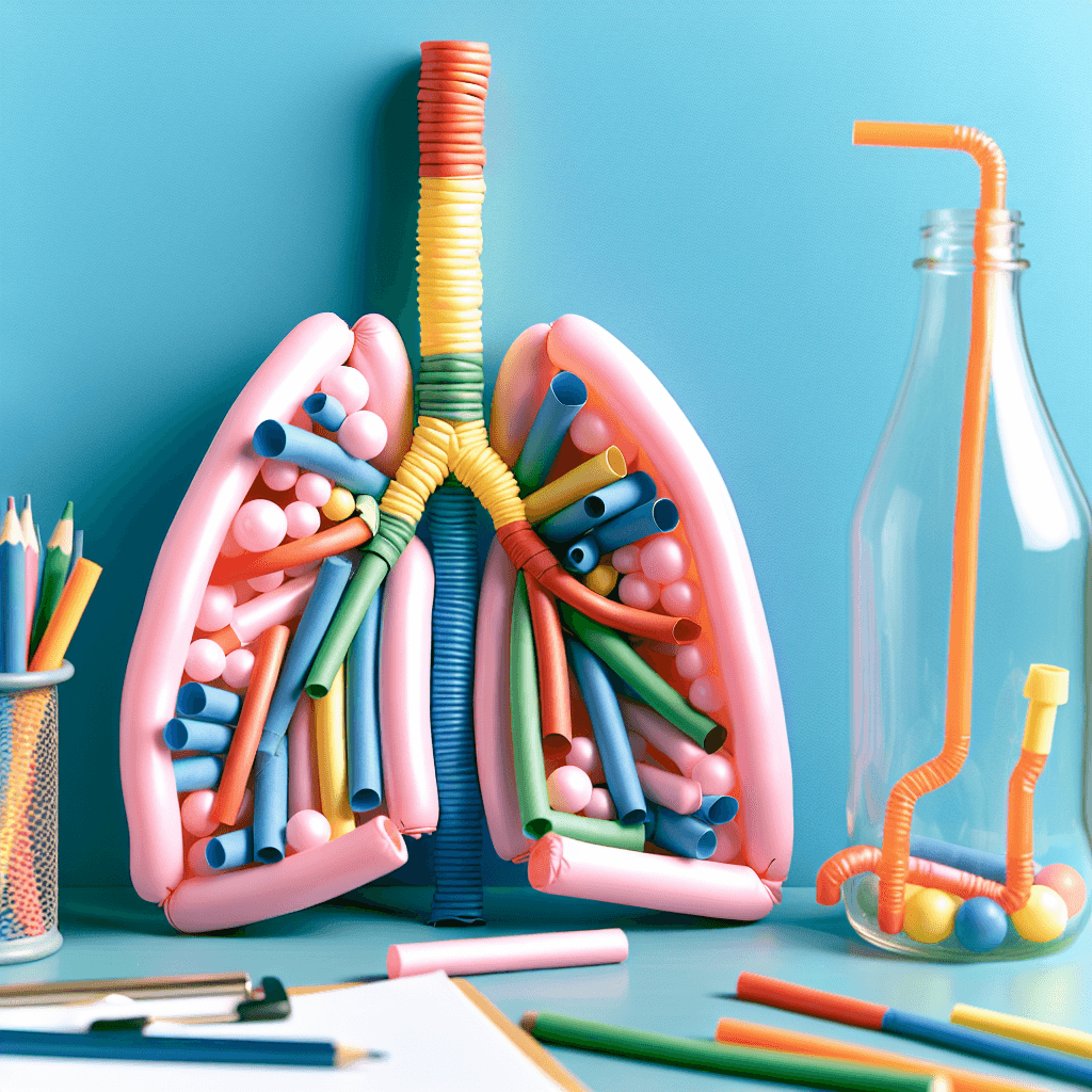 Respiratory System Model with Unconventional Materials