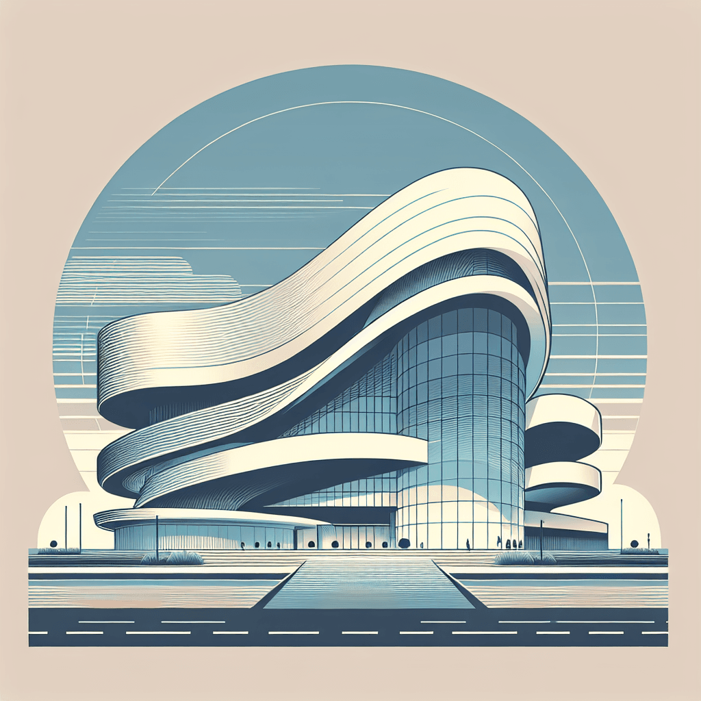 Futuristic Building Design with Parabola Transformations