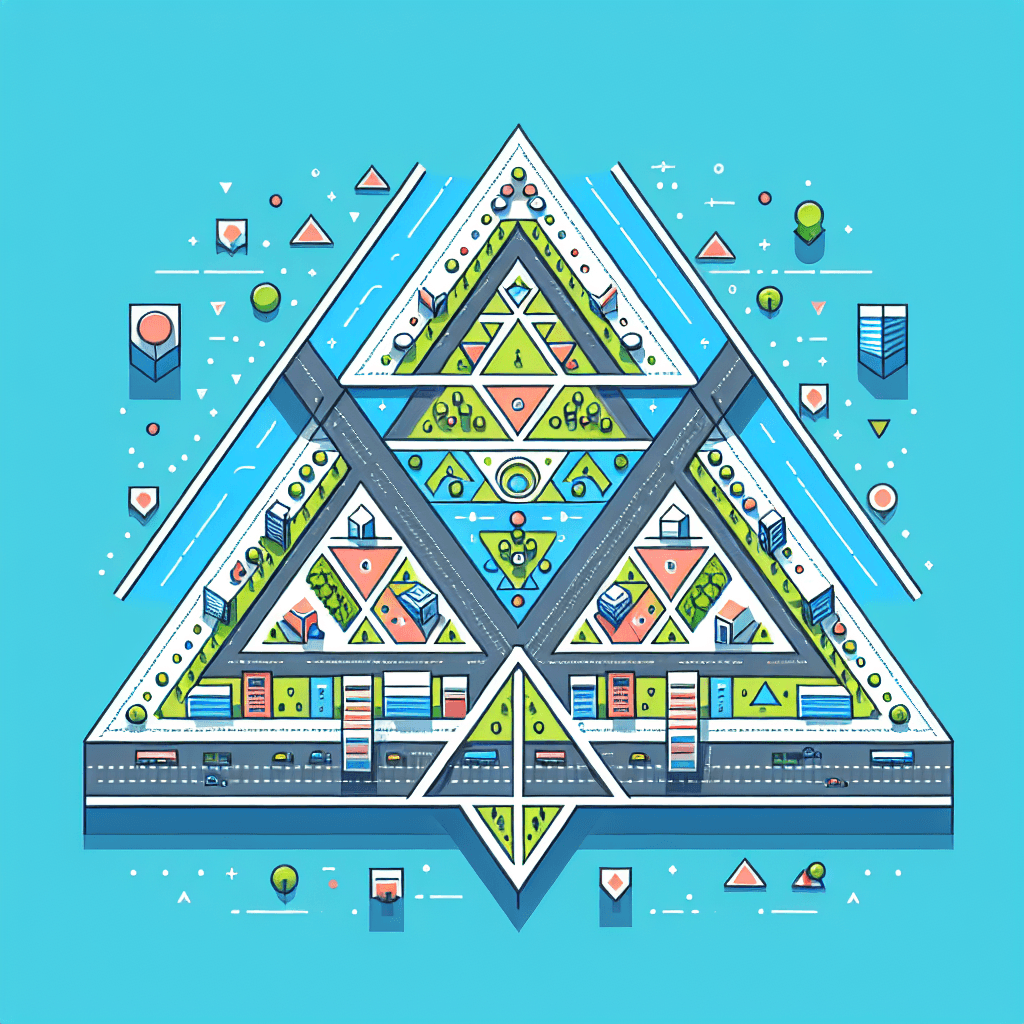 Triangle-based Urban Planning: Efficient Designs for Urban Areas