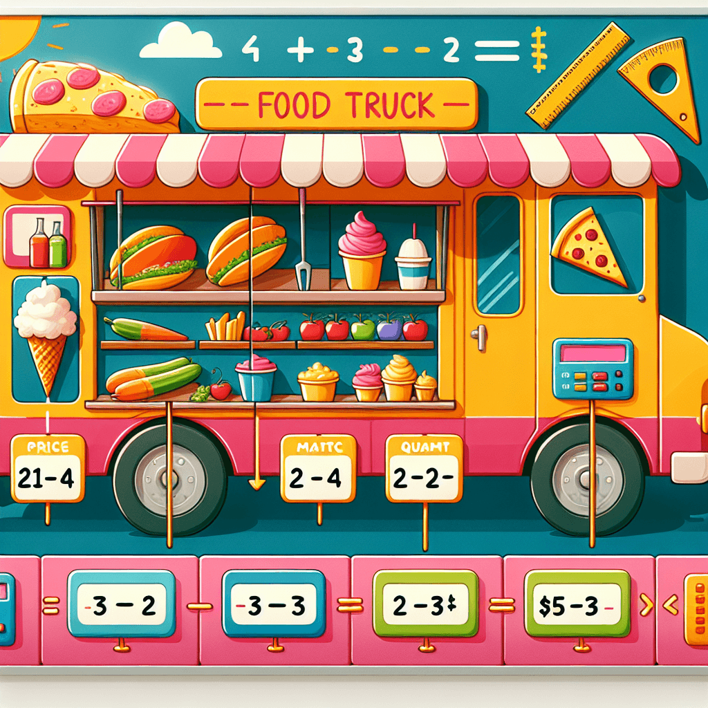 Zoomba Food Truck Math Menu Challenge