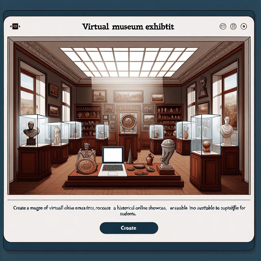 Virtual Museum Exhibit: Curate a Historical Online Showcase