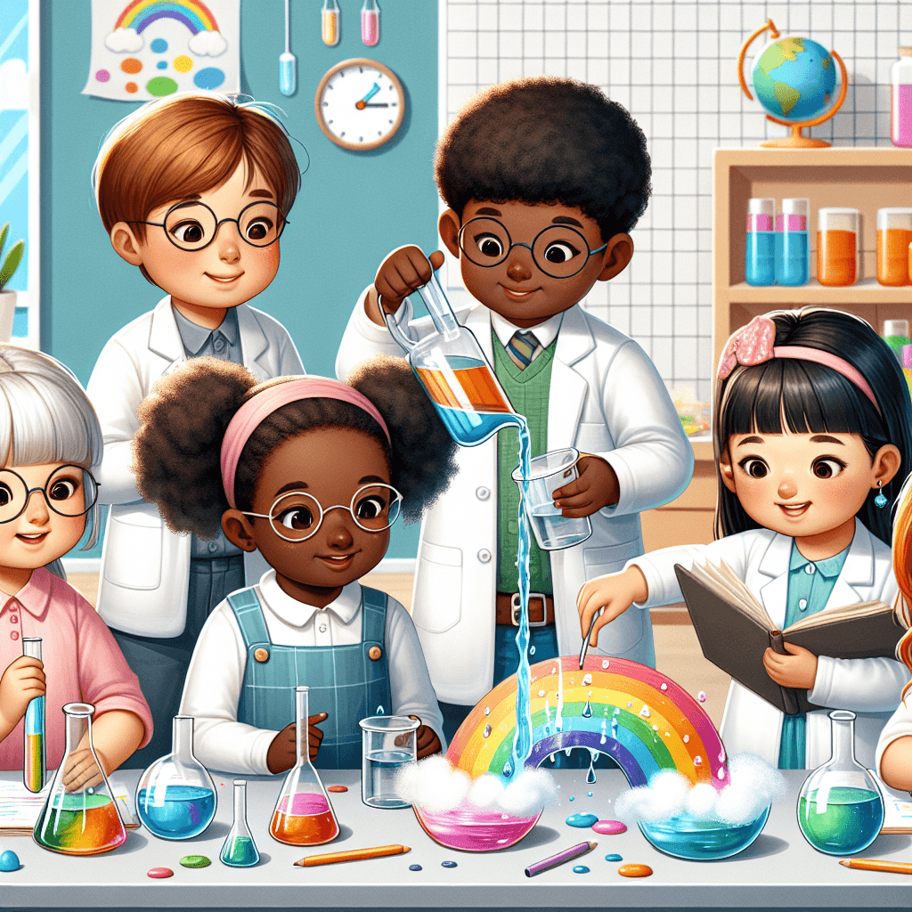 Kindergarten Scientists: Exploring Absorption with a Rainbow