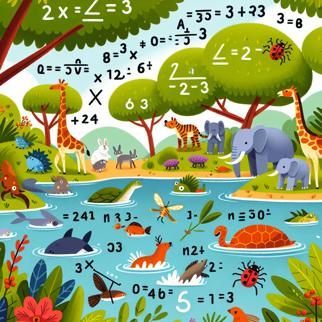 Animal Adaptation Math Storybooks