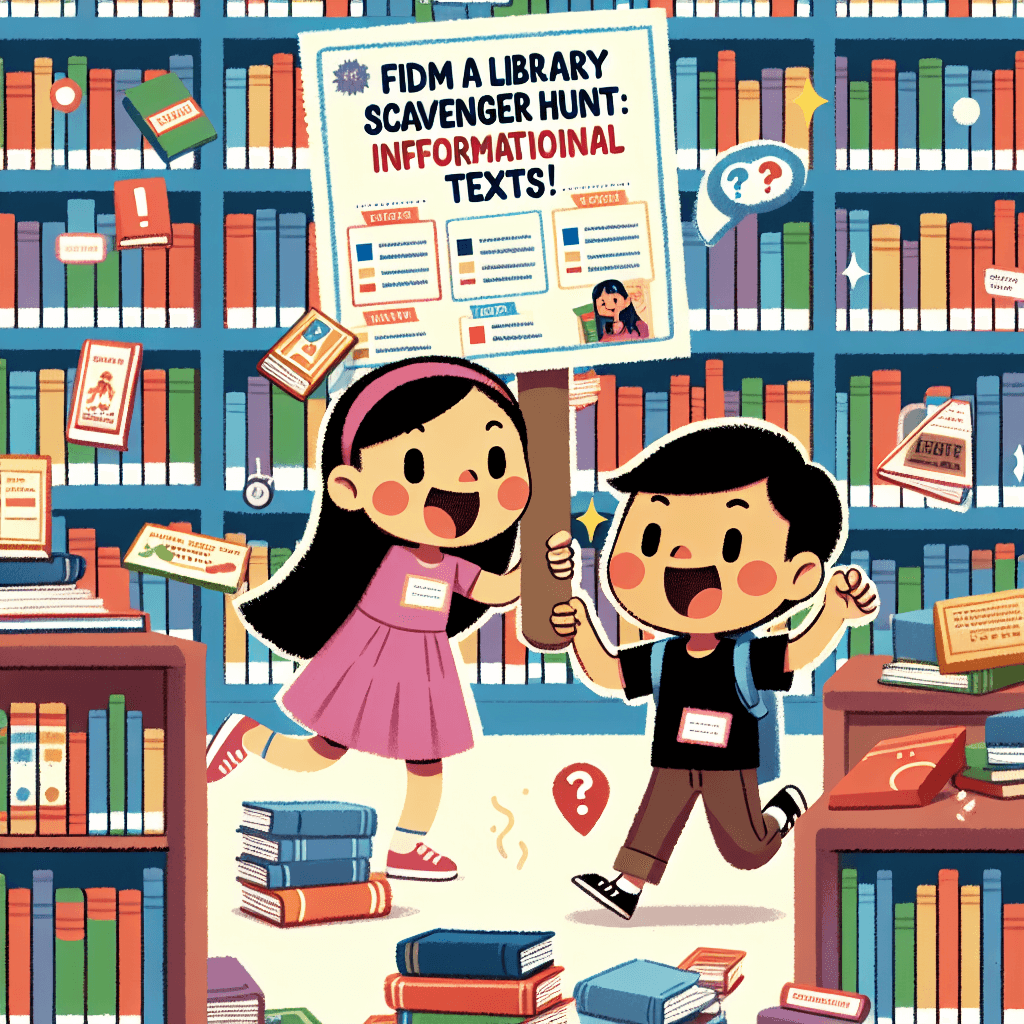 Library Scavenger Hunt: Exploring Informational Texts