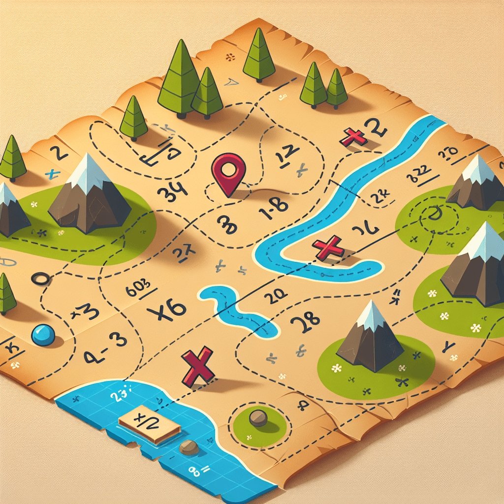 Math Mystery Maps: Division Treasure Hunt