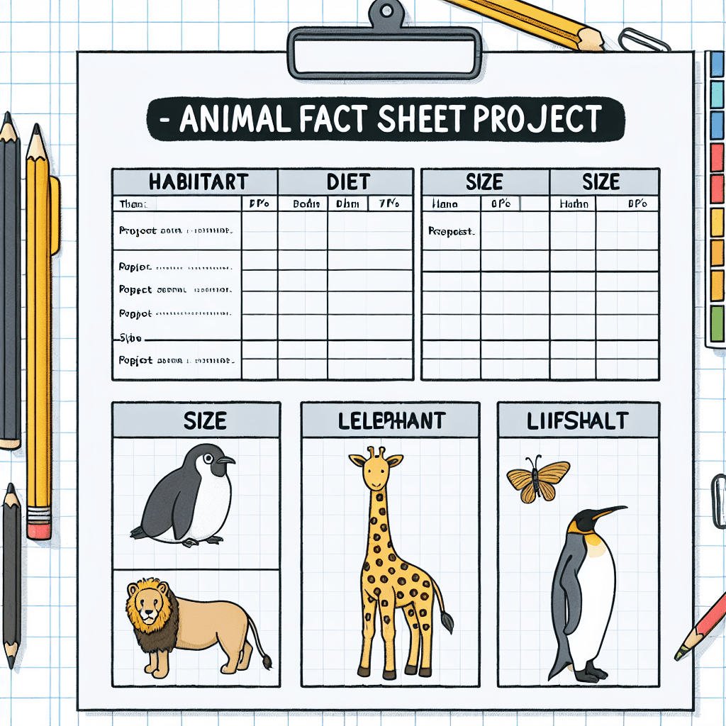 Animal Fact Sheet Fun