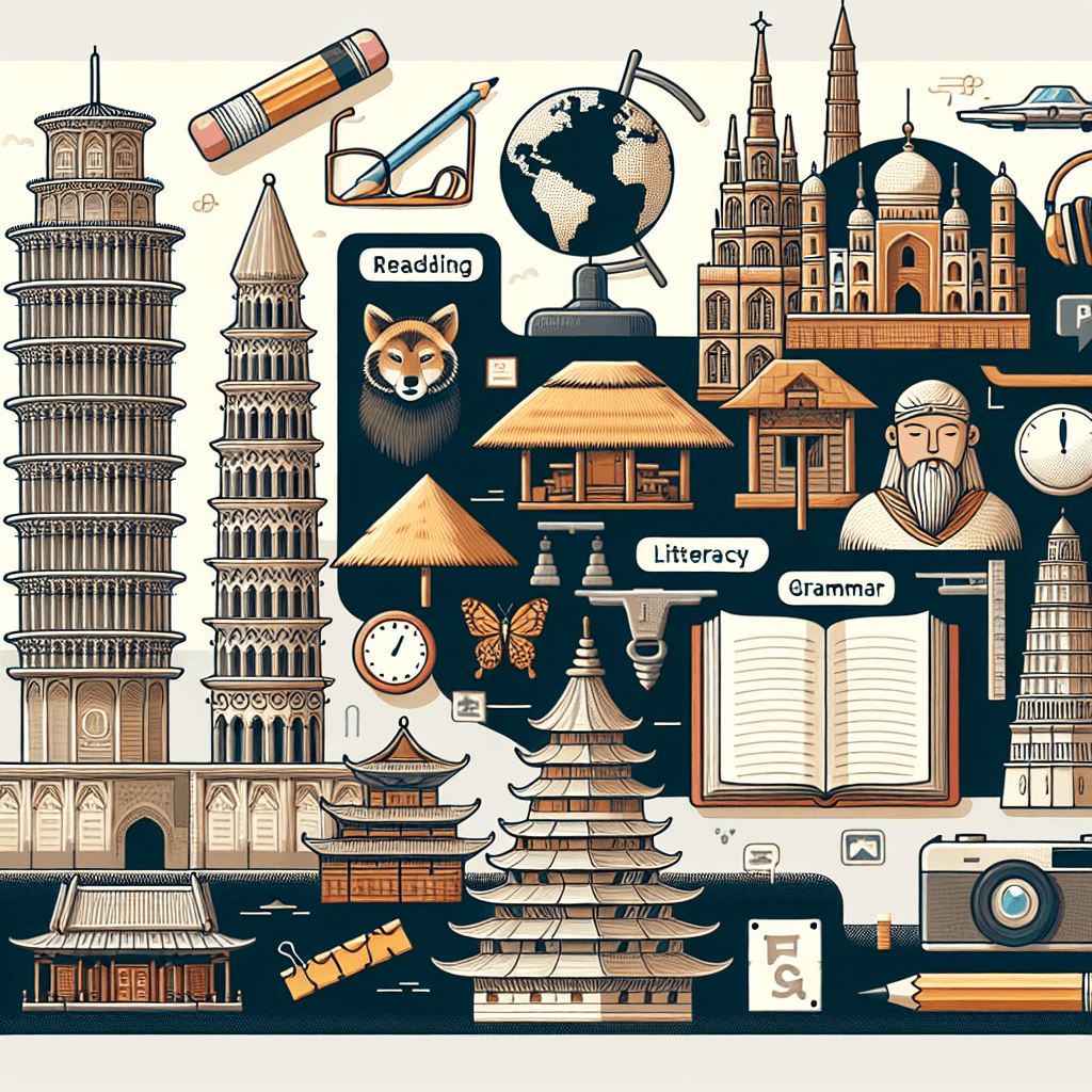 Famous Buildings: Reading, Writing, and Grammar