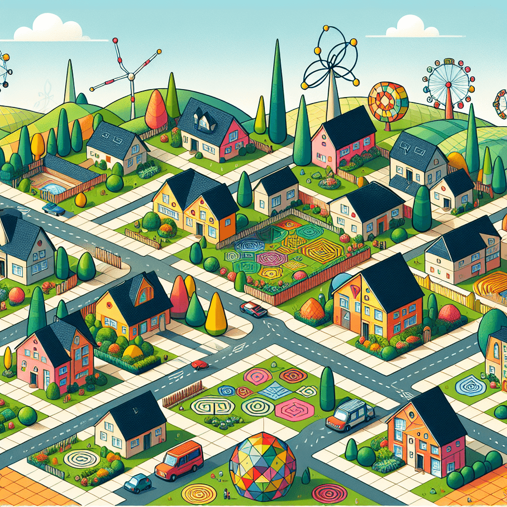 Math-tastic Neighborhood Game: Learning Geography Through Math