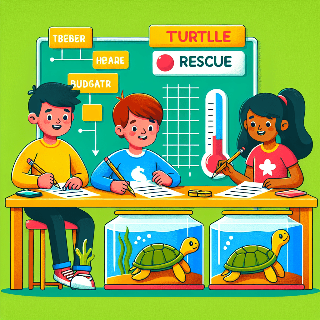 Turtle Rescue: Budgeting and Temperature Math Project