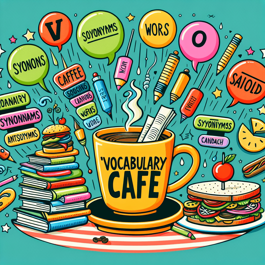 Vocabulary Cafe: A Menu of Synonyms & Antonyms