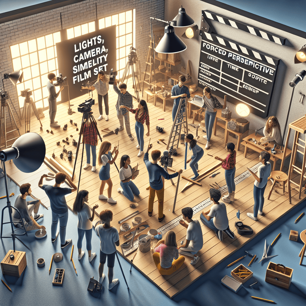 Lights, Camera, Similarity: Designing Forced Perspective Film Sets