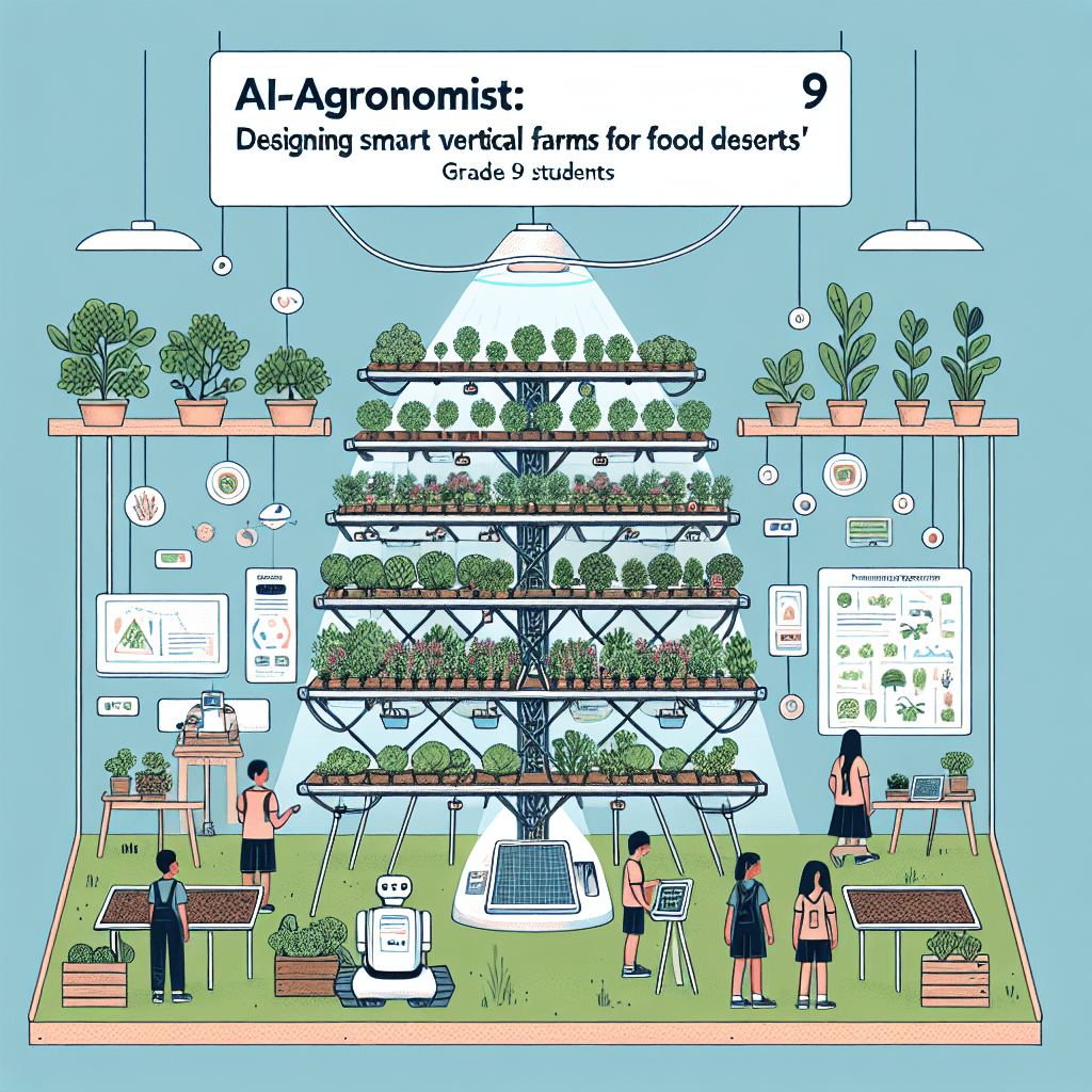 Grade 9: AI-Agronomist: Designing Smart Vertical Farms for Food Deserts