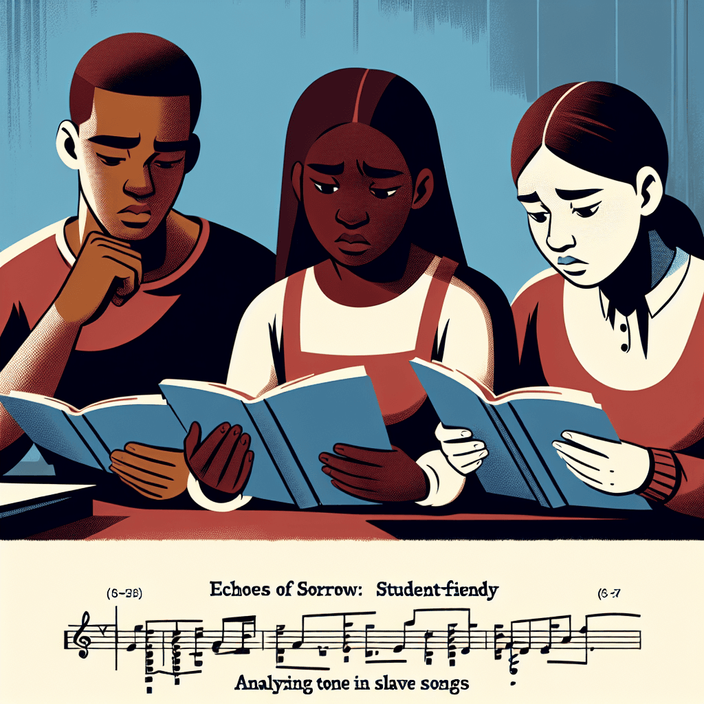 Echoes of Sorrow: Analyzing Tone in Slave Songs