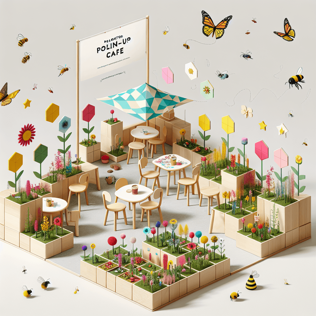 Pollinator Pop-Up Cafe: Designing Tiny Geometric Gardens