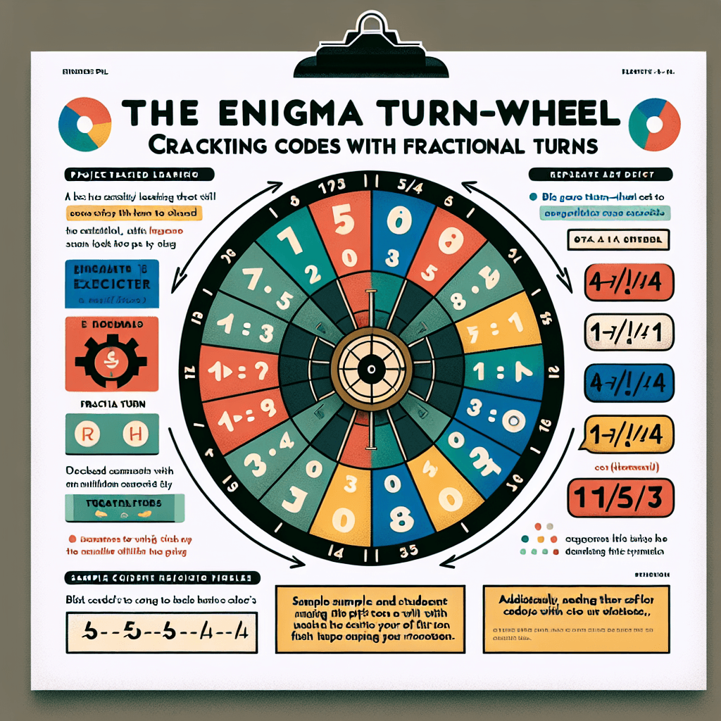 The Enigma Turn-Wheel: Cracking Codes with Fractional Turns